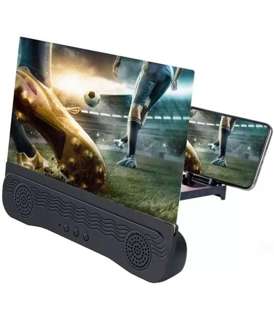 Lente 3d Amplificatore Audio E Video Per Smartphone Da 12" Ingrandimento Schermo         