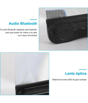 Lente 3d Amplificatore Audio E Video Per Smartphone Da 12" Ingrandimento Schermo         