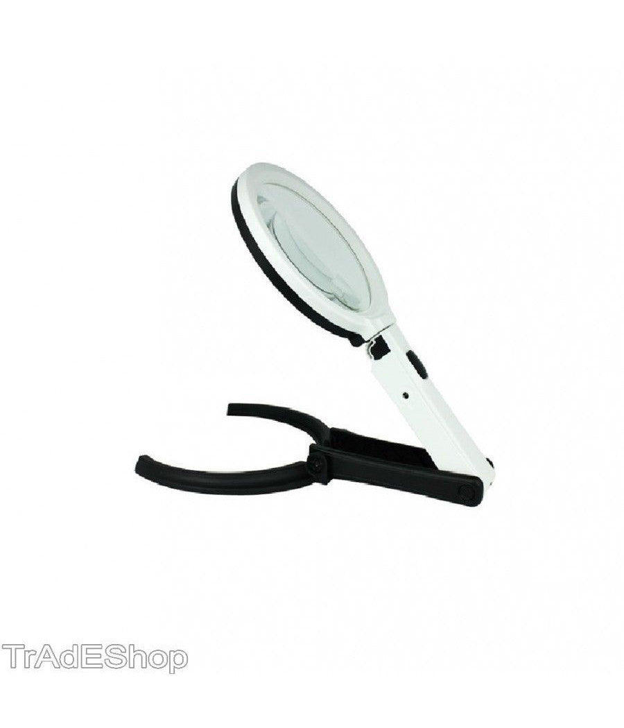 Lente Di Ingrandimento Da Tavolo Lampada Con 10 Led Portatile 120 Mm A 28mm         