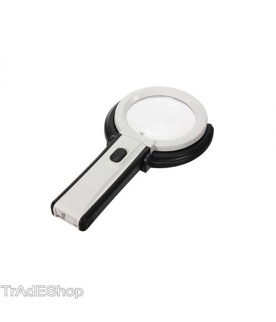 Lente Di Ingrandimento Da Tavolo Lampada Con 10 Led Portatile 120 Mm A 28mm         