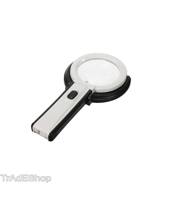 Lente Di Ingrandimento Da Tavolo Lampada Con 10 Led Portatile 120 Mm A 28mm         