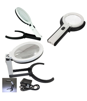 Lente Di Ingrandimento Da Tavolo Lampada Con 10 Led Portatile 120 Mm A 28mm         