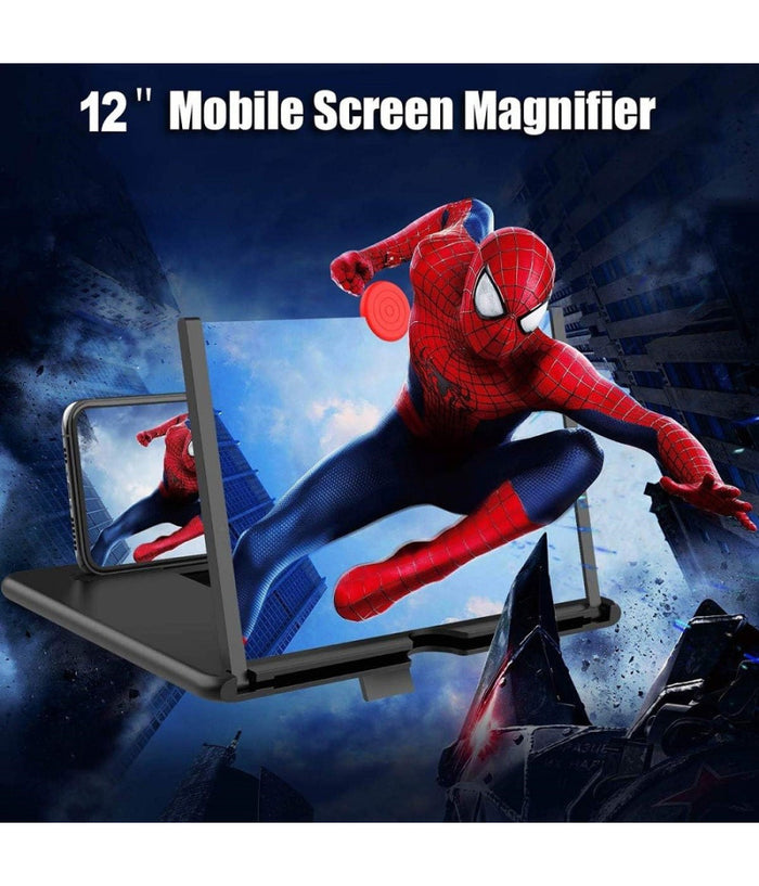 Lente Di Ingrandimento Schermo 12" 3d Per Cellulare Smartphone Guardare Video Film         