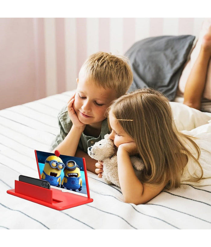 Lente Di Ingrandimento Schermo 12" 3d Per Cellulare Smartphone Guardare Video Film         