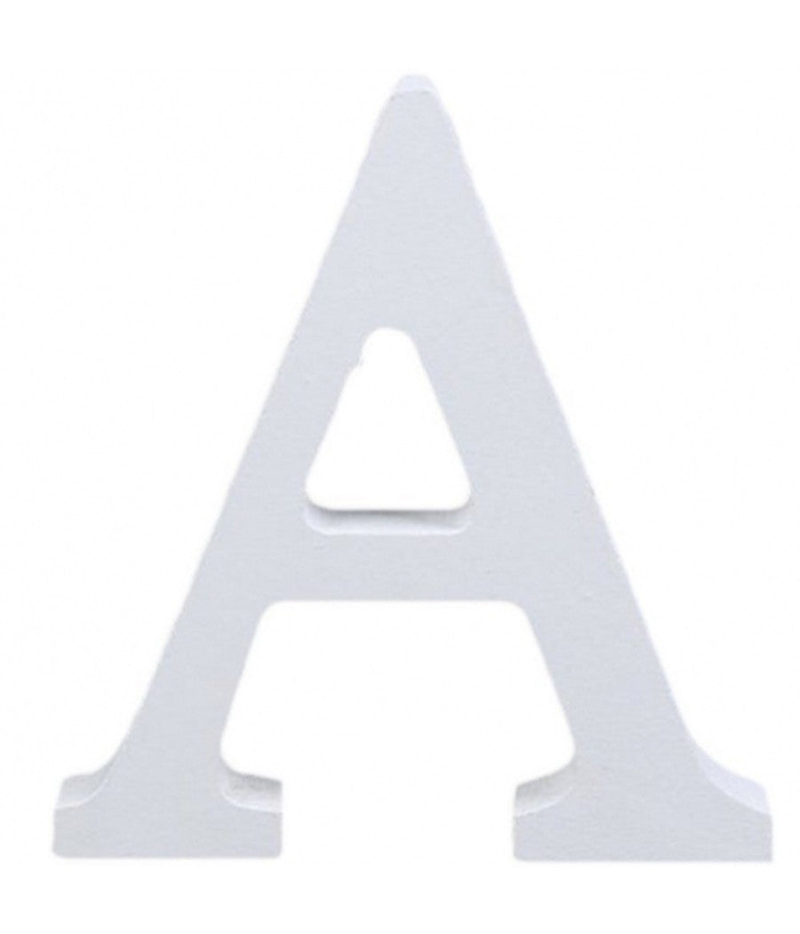 Lettera A In Legno Bianco 11cm Decorazione Confettata Matrimonio Compleanno Casa         