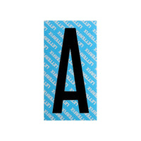 Lettera Adesiva Nera Serie T80 A Letterfix