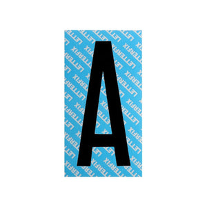 Lettera Adesiva Nera Serie T80 A Letterfix