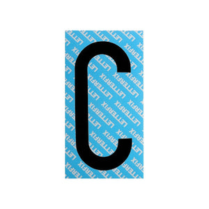 Lettera Adesiva Nera Serie T80 C Letterfix