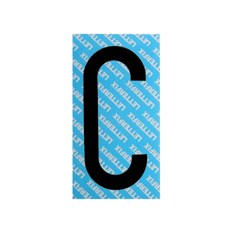 Lettera Adesiva Nera Serie T80 C Letterfix