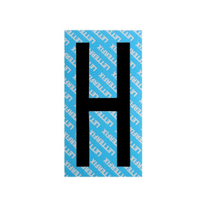 Lettera Adesiva Nera Serie T80 H Letterfix