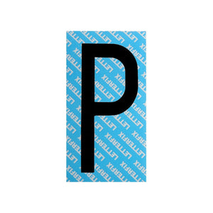 Lettera Adesiva Nera Serie T80 P Letterfix