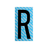 Lettera Adesiva Nera Serie T80 R Letterfix