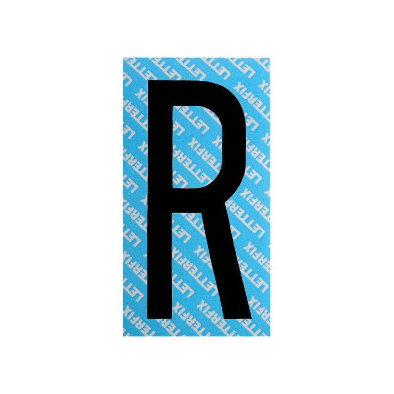 Lettera Adesiva Nera Serie T80 R Letterfix