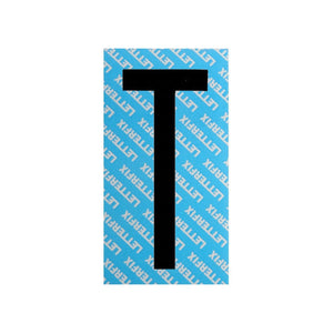 Lettera Adesiva Nera Serie T80 T Letterfix