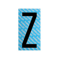 Lettera Adesivo Nero Serie T80 Z Letterfix