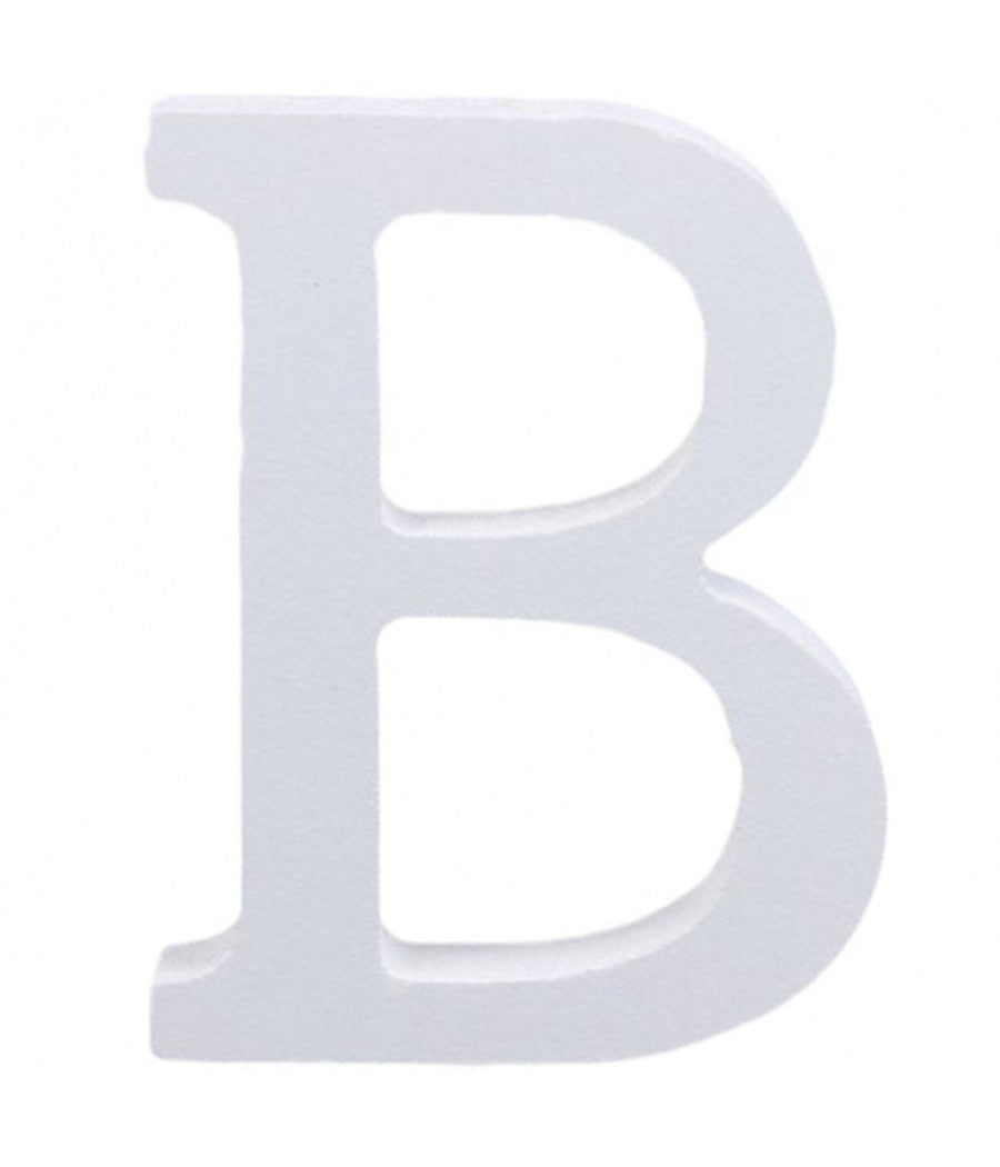 Lettera B In Legno Bianco 11cm Decorazione Confettata Matrimoni Compleanno Promessa         