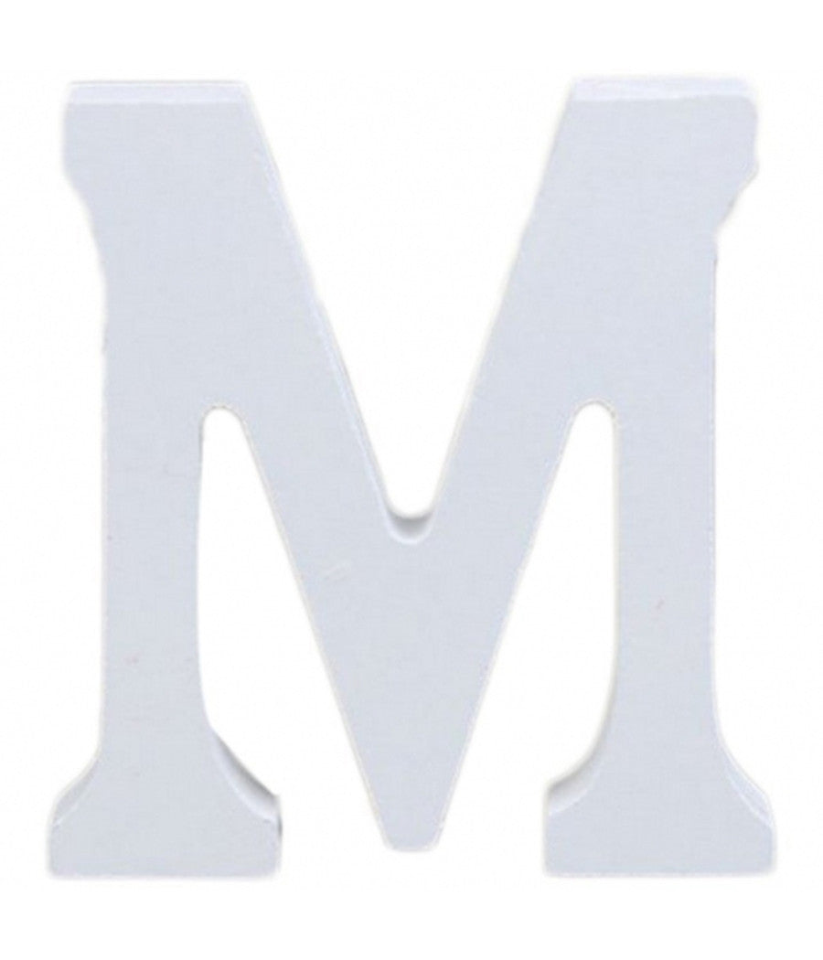 Lettera M In Legno Bianco 11cm Decorazione Confettata Compleanno Promessa Wedding         