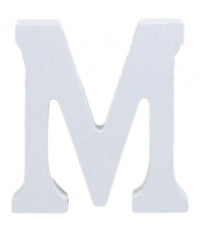 Lettera M In Legno Bianco 11cm Decorazione Confettata Compleanno Promessa Wedding         