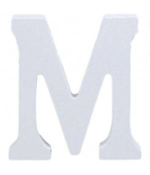 Lettera M In Legno Bianco 11cm Decorazione Confettata Compleanno Promessa Wedding         