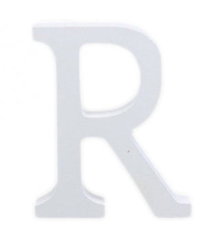 Lettera R Legno Bianco 11cm Decorazione Confettata Matrimoni Compleanno Promessa         