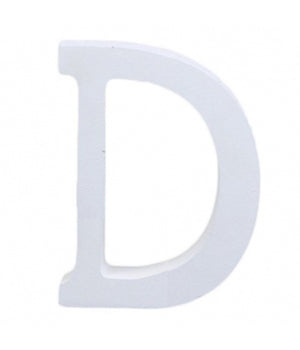 Lettere Alfabeto Lettera D In Legno Bianco H 11 Cm Decorazione Arredo Wedding         