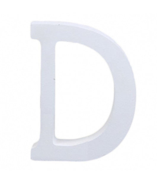 Lettere Alfabeto Lettera D In Legno Bianco H 11 Cm Decorazione Arredo Wedding         