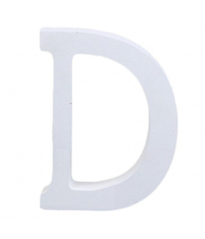Lettere Alfabeto Lettera D In Legno Bianco H 11 Cm Decorazione Arredo Wedding         