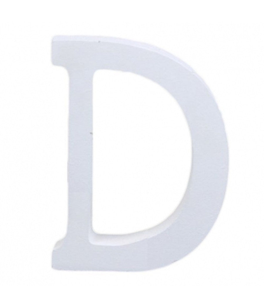 Lettere Alfabeto Lettera D In Legno Bianco H 11 Cm Decorazione Arredo Wedding         