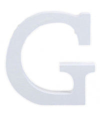 Lettere Alfabeto Lettera G In Legno Bianco H 11 Cm Decorazione Arredo Wedding         