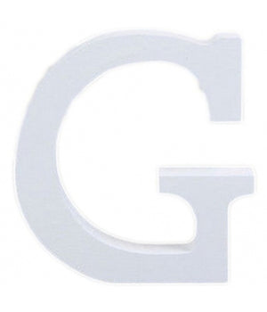 Lettere Alfabeto Lettera G In Legno Bianco H 11 Cm Decorazione Arredo Wedding         