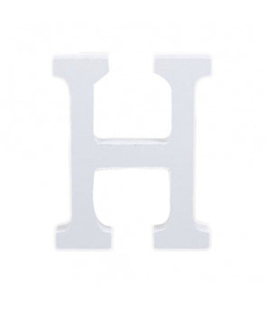 Lettere Alfabeto Lettera H In Legno Bianco H 11 Cm Decorazione Arredo Wedding         