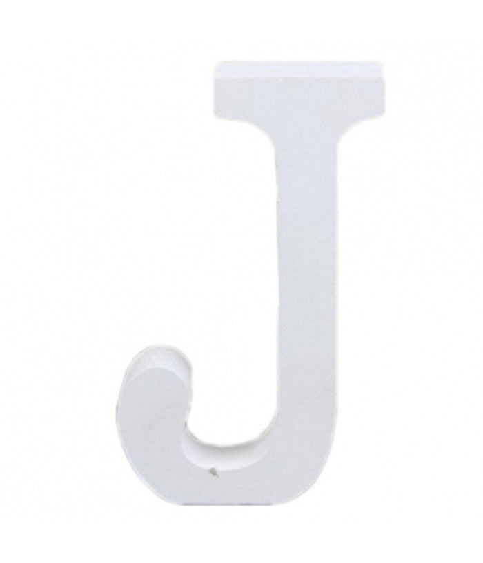 Lettere Alfabeto Lettera J In Legno Bianco H 11 Cm Decorazione Arredo Wedding         