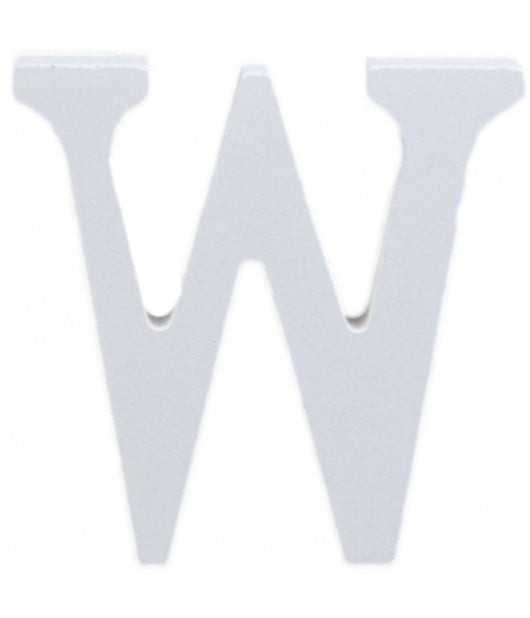 Lettere Alfabeto Lettera W In Legno Bianco H 11 Cm Decorazione Arredo Wedding         