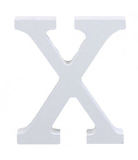 Lettere Alfabeto Lettera X In Legno Bianco H 11 Cm Decorazione Arredo Wedding         
