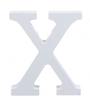 Lettere Alfabeto Lettera X In Legno Bianco H 11 Cm Decorazione Arredo Wedding         