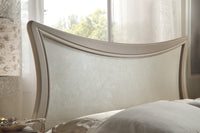 Letto sagomato matrimoniale tortora in legno