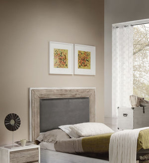 Letto shabby chic da 1 piazza e mezzo con contenitore