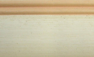 Letto sagomato singolo  bianco filo rosa in legno