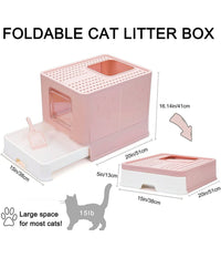 Lettiera Per Gatti Con Ingresso Dall'alto Coperchio Toilette Paletta In Plastica         