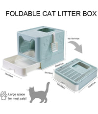 Lettiera Per Gatti Con Ingresso Dall'alto Coperchio Toilette Paletta In Plastica         