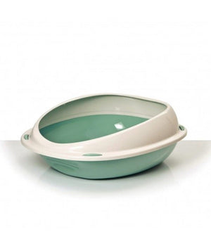 Lettiera Scoperta Per Gatti Gatto Shuttle Con Bordi Rialzati Salva Sporco 57 Cm         