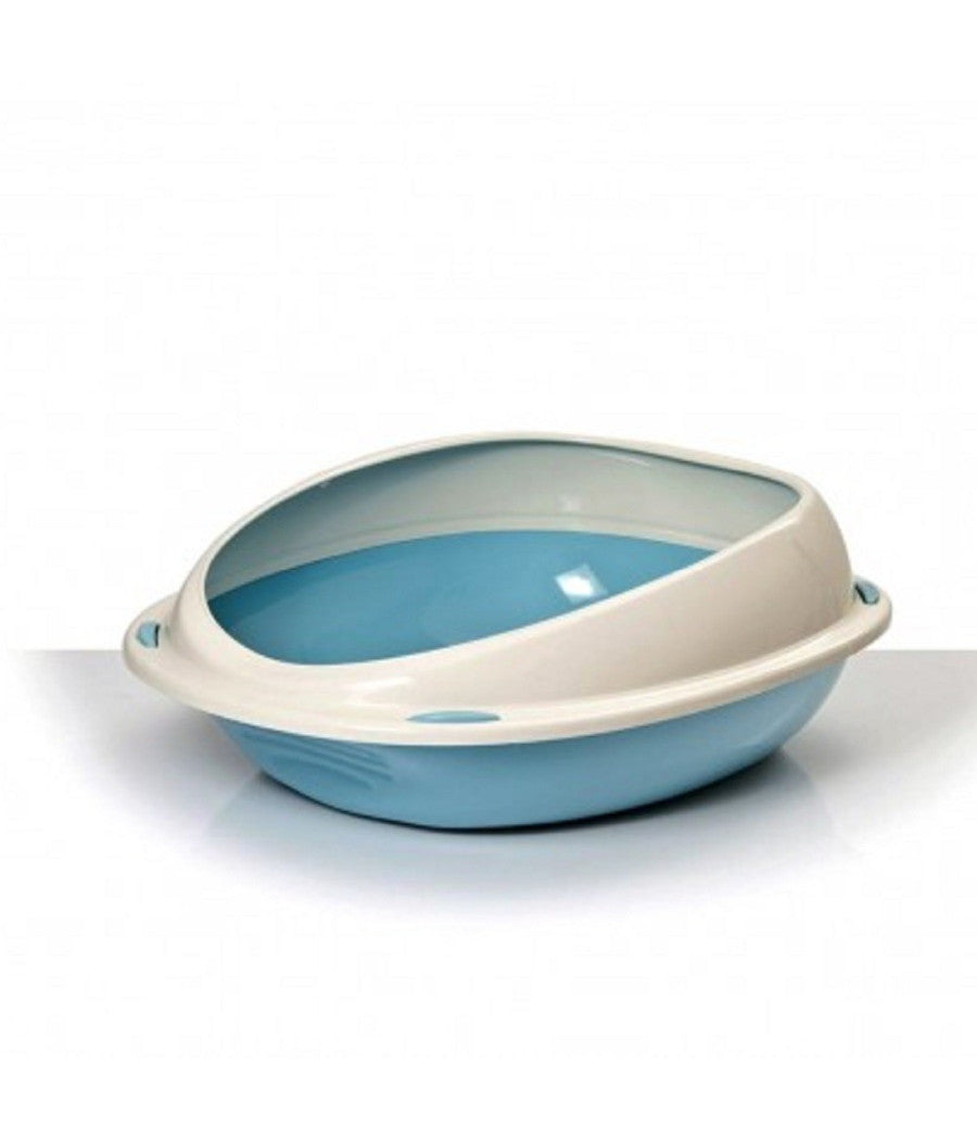 Lettiera Scoperta Per Gatti Gatto Shuttle Con Bordi Rialzati Salva Sporco 57 Cm         