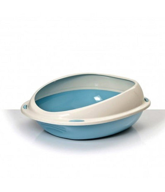 Lettiera Scoperta Per Gatti Gatto Shuttle Con Bordi Rialzati Salva Sporco 57 Cm         