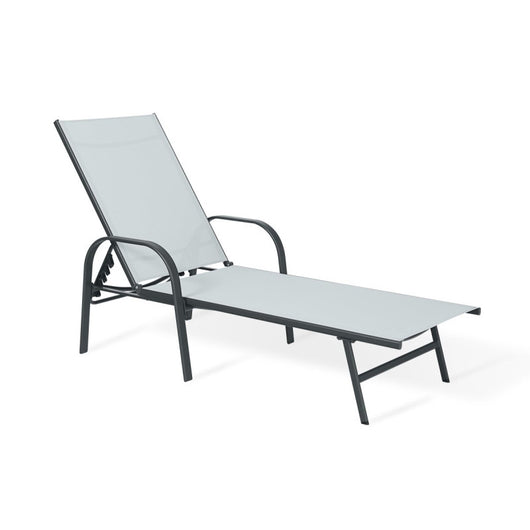 Lettino Acciaio Cm 195*69*94 Color Grigio Samo