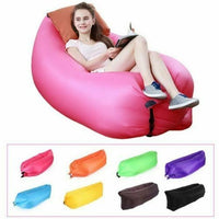 LETTINO GONFIABILE MARE PISCINA SACCO AD ARIA DIVANO BANANA LETTO SOFA MATERASSO SDRAIO - ZENCOCCO