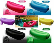 LETTINO GONFIABILE MARE PISCINA SACCO AD ARIA DIVANO BANANA LETTO SOFA MATERASSO SDRAIO - ZENCOCCO
