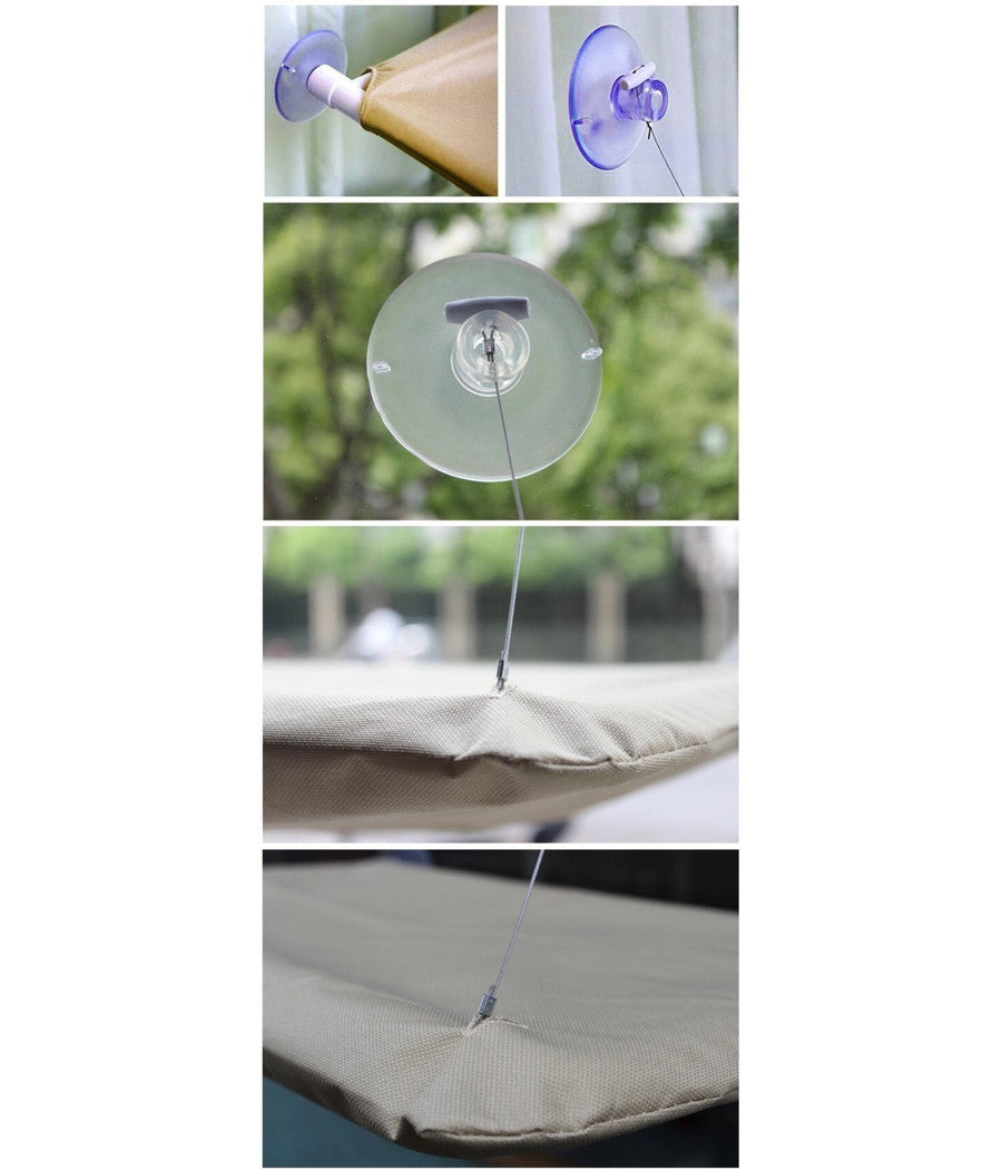 Lettino Lavabile Per Gatti A Muro Con Ventose 50 X 25 Cm X 7,5 Kg         