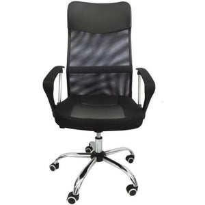 Sedia da ufficio Rotelle Girevoli e braccioli ergonomica. reclinabile e con altezza regolabile imbottita e rete traspirante FC-033