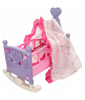 Lettino Per Bambole Baldacchino Letto Culla Bambolotti Con Biancheria E Cuscino         