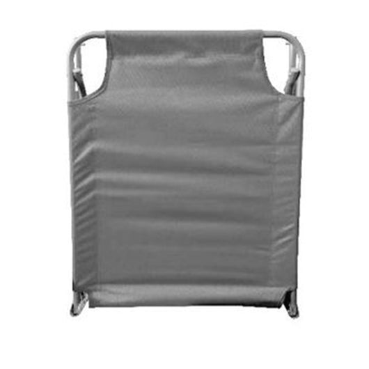 Trade Shop - Lettino Prendisole Pieghevole Senza Parasole Con Schienale Regolabile Brandina Grigio 281023 -